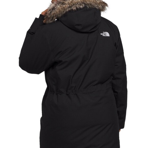 North Face Women's Plus Arctic Parka Insulated Fill Hooded Jacket 2x Black - Picture 5 of 16